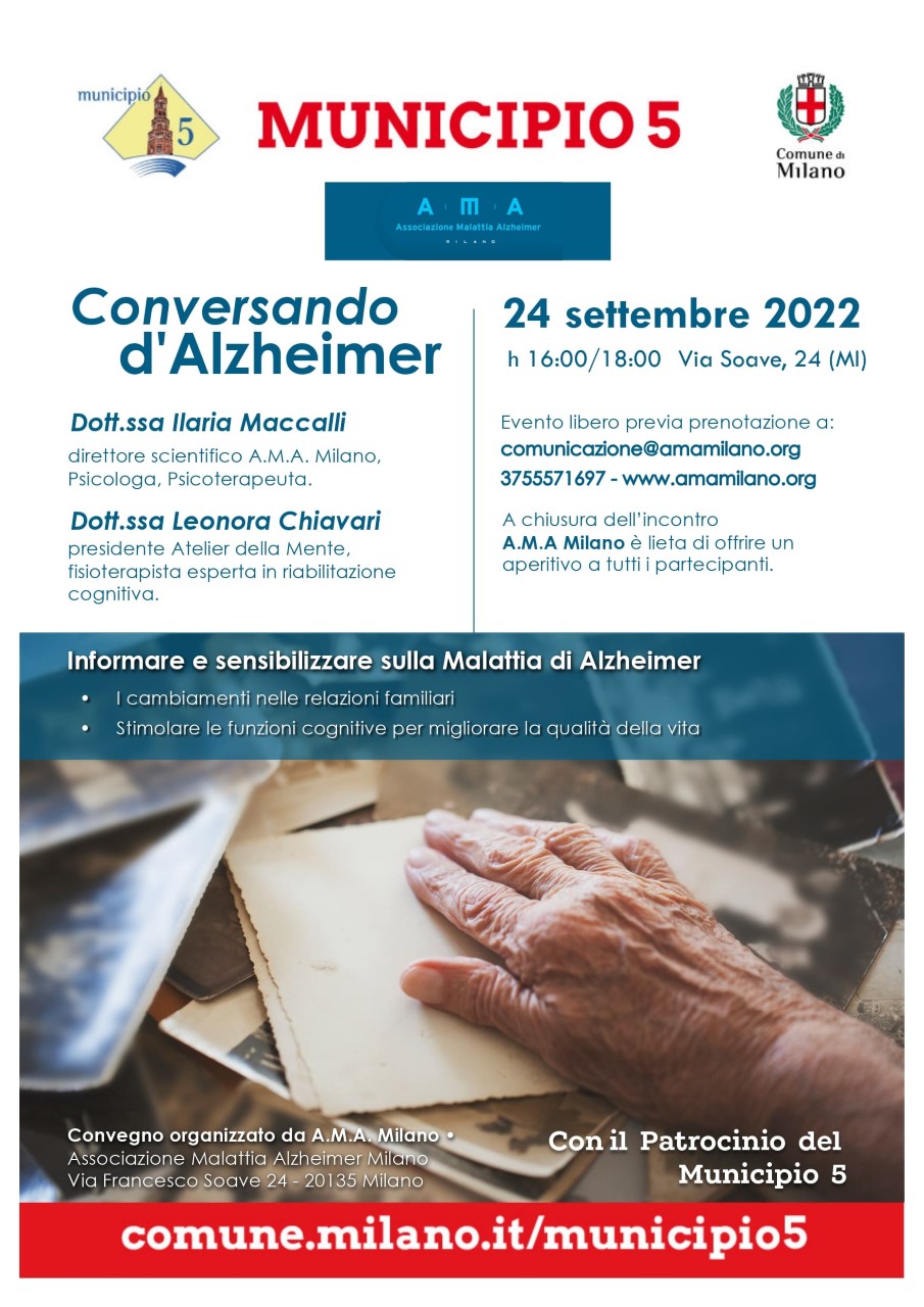 NEWS 6 22 CONVERSANDO D'ALZHEIMER 24 SETTEMBRE ORE 16.00